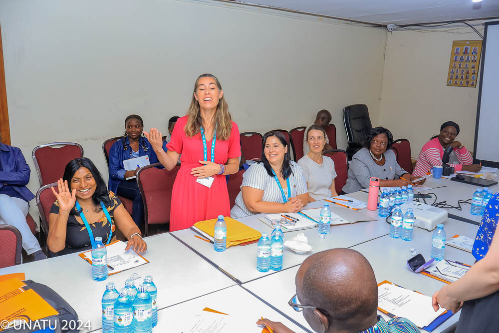The Loro Core PTC team leader from Canada giving her remarks