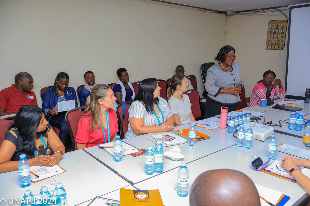 Principal Gulu Core PTC gives her warm greetings to the team