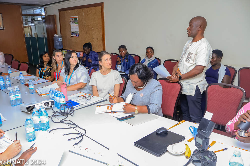 Gowan Kalamagi the program officer, UNATU gives an overview of the program
