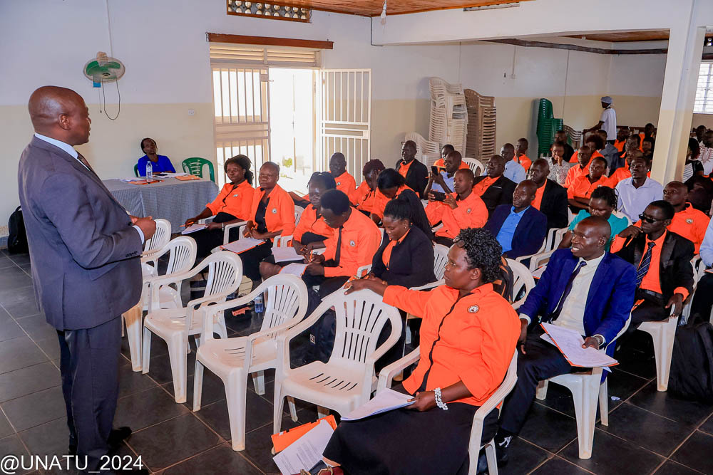 The General Secretary, Mr. Baguma Filbert Bates, elaborating on the workshop's purpose
